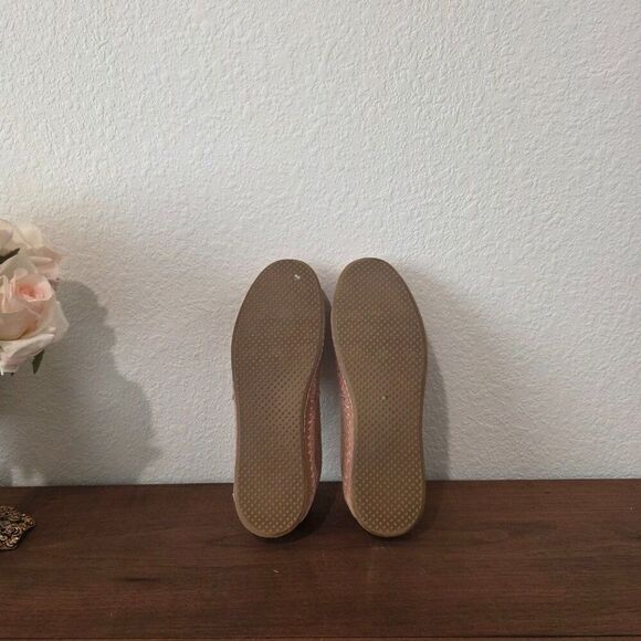 TOMS Sand Pink Suede Leather Wrap Women's Classics Alpargatas Sz 8.5 - Picture 8 of 8